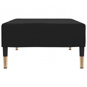 Repose-pied Noir 78x56x32 cm Velours