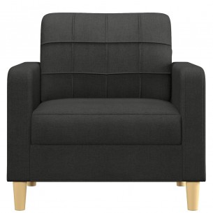 Fauteuil Noir 60 cm Tissu