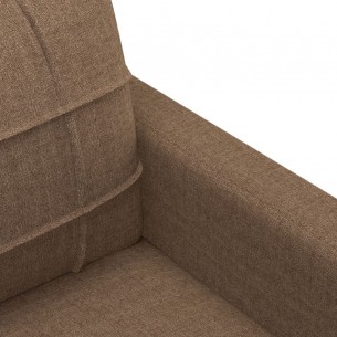 Canapé à 3 places Marron 180 cm Tissu