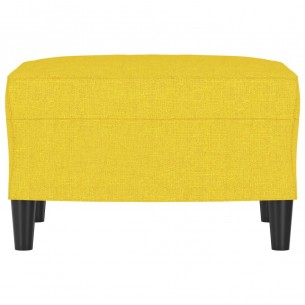 Repose-pied Jaune clair 60x50x41 cm Tissu
