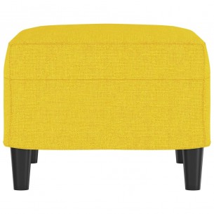 Repose-pied Jaune clair 60x50x41 cm Tissu