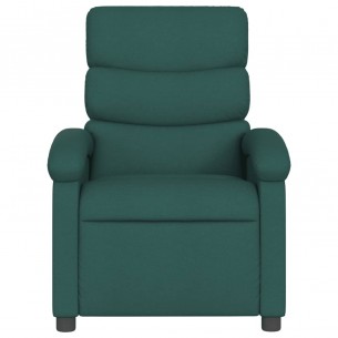 Fauteuil inclinable Vert foncé Tissu