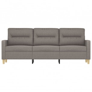 Canapé à 3 places Taupe 180 cm Tissu