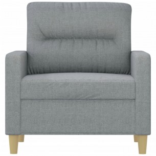 Fauteuil Gris clair 60 cm Tissu