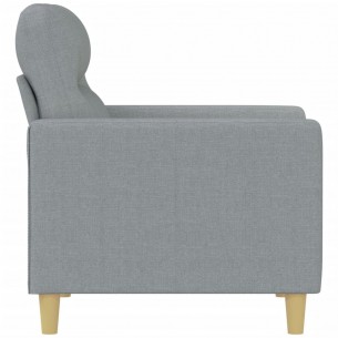 Fauteuil Gris clair 60 cm Tissu