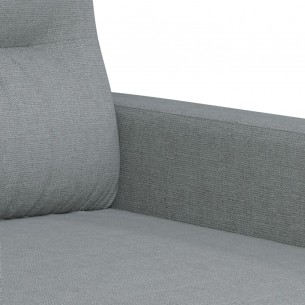 Fauteuil Gris clair 60 cm Tissu