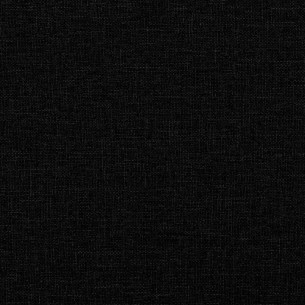 Canapé à 2 places Noir 120 cm Tissu
