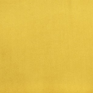 Fauteuil cabriolet avec repose-pied jaune velours