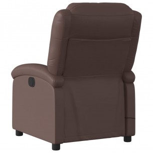 Fauteuil de massage inclinable Marron Similicuir
