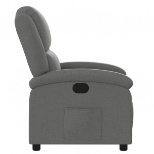 Fauteuil inclinable Gris foncé Tissu