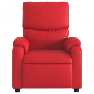 Fauteuil inclinable Rouge Similicuir