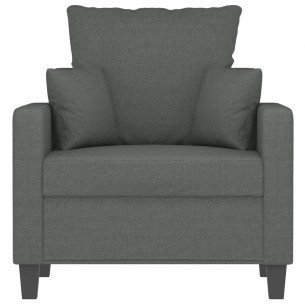 Fauteuil Gris foncé 60 cm Tissu