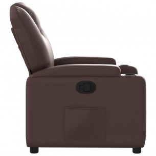 Fauteuil inclinable Marron Similicuir