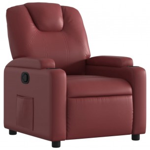 Fauteuil inclinable Rouge bordeaux Similicuir