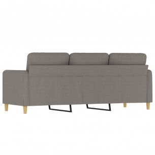 Canapé à 3 places Taupe 180 cm Tissu
