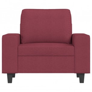 Fauteuil Rouge bordeaux 60 cm Tissu