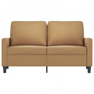 Canapé à 2 places Marron 120 cm Velours