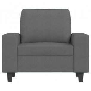 Fauteuil Gris foncé 60 cm Tissu