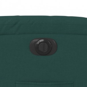Fauteuil inclinable électrique Vert foncé Tissu