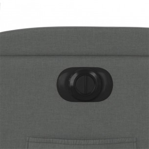 Fauteuil inclinable électrique Gris foncé Tissu
