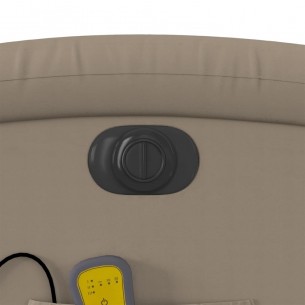 Fauteuil inclinable de massage électrique cappuccino similicuir