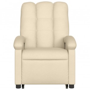 Fauteuil inclinable Crème Tissu