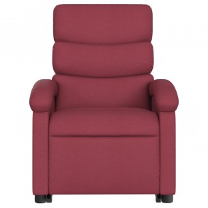 Fauteuil inclinable de massage Rouge bordeaux Tissu