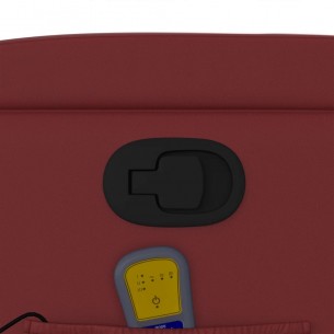 Fauteuil inclinable de massage Rouge bordeaux Similicuir