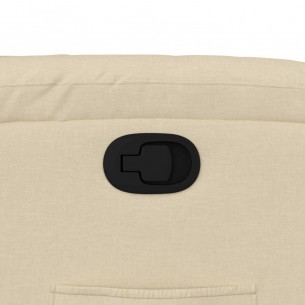 Fauteuil inclinable Crème Tissu