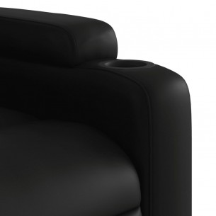 Fauteuil inclinable Noir Similicuir