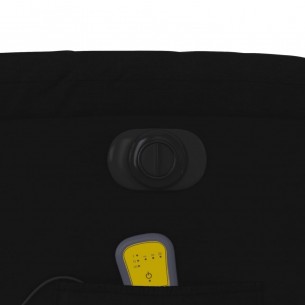 Fauteuil de massage inclinable électrique Noir Tissu