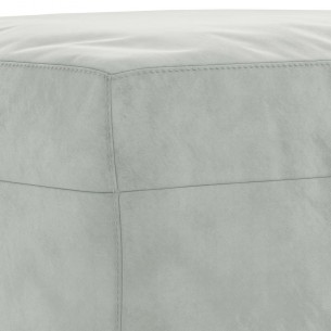 Ensemble de canapés 3 pcs avec coussins gris clair velours