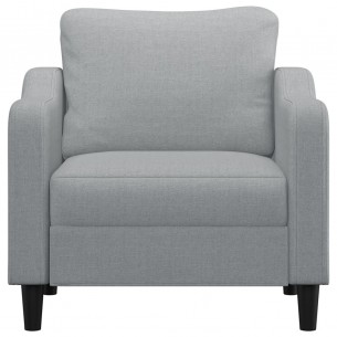 Fauteuil Gris clair 60 cm Tissu