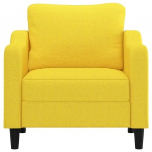 Fauteuil Jaune clair 60 cm Tissu