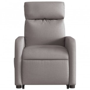 Fauteuil inclinable électrique taupe tissu