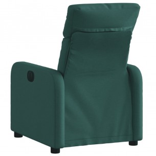 Fauteuil inclinable Vert foncé Tissu