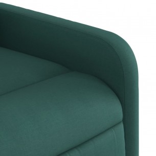 Fauteuil inclinable Vert foncé Tissu
