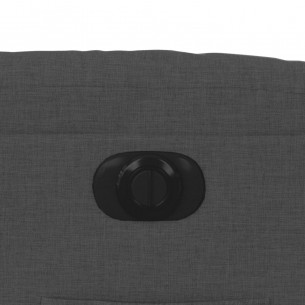 Fauteuil inclinable électrique Gris foncé Tissu