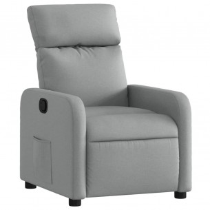 Fauteuil inclinable Gris clair Tissu