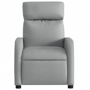 Fauteuil inclinable Gris clair Tissu