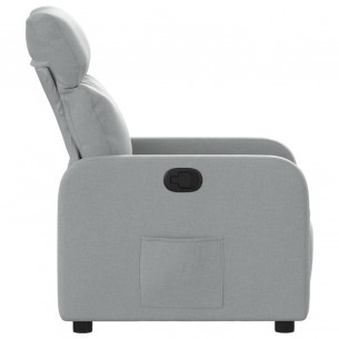 Fauteuil inclinable Gris clair Tissu