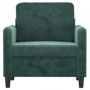 Fauteuil Vert foncé 60 cm Velours