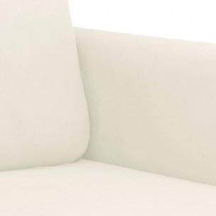 Fauteuil Crème 60 cm Velours