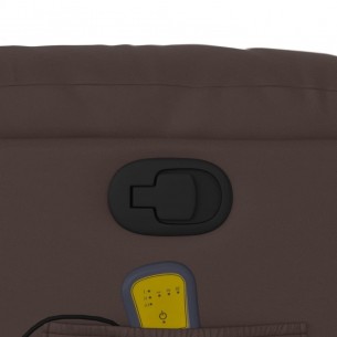 Fauteuil de massage inclinable Marron Similicuir