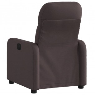 Fauteuil inclinable Marron foncé Tissu