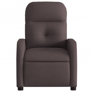 Fauteuil inclinable Marron foncé Tissu