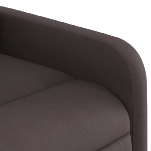 Fauteuil inclinable Marron foncé Tissu