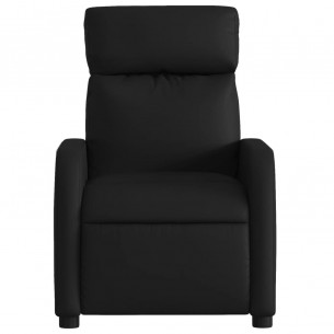 Fauteuil de massage inclinable Noir Similicuir