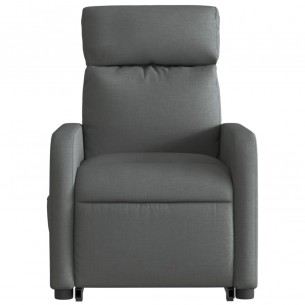 Fauteuil inclinable électrique gris foncé tissu