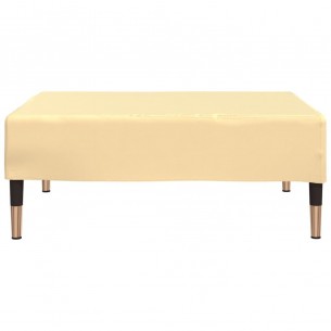 Repose-pied Crème 78x56x32 cm Velours